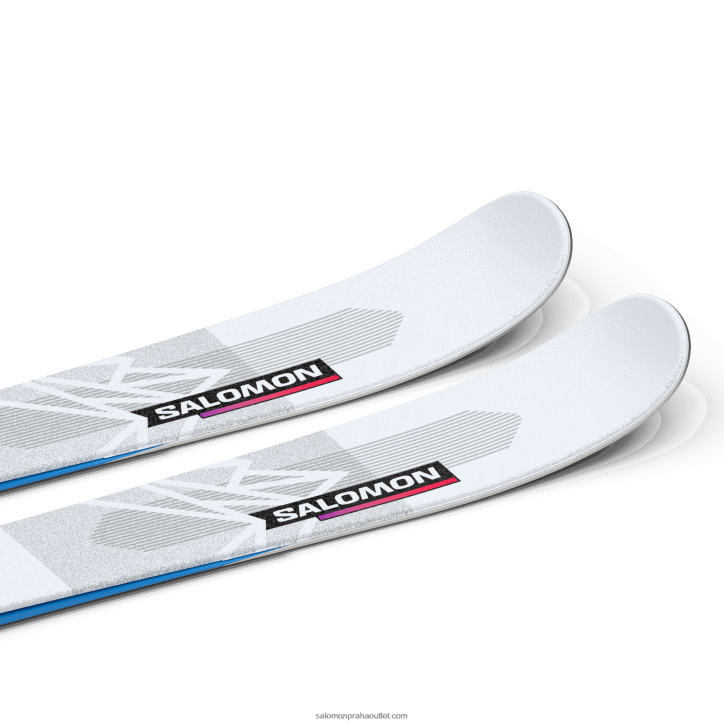 Salomon iluze modrá/červená/procesní modrá junior - dětský freeridový lyžařský balíček - qst blank team (a l6) 28B61367