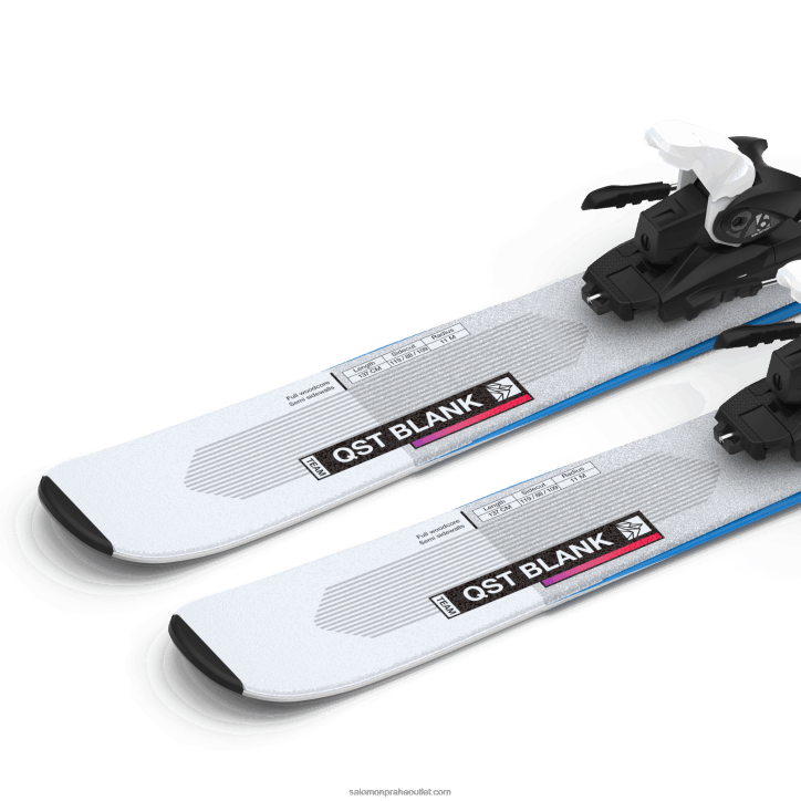 Salomon iluze modrá/červená/procesní modrá junior - dětský freeridový lyžařský balíček - qst blank team (a l6) 28B61367