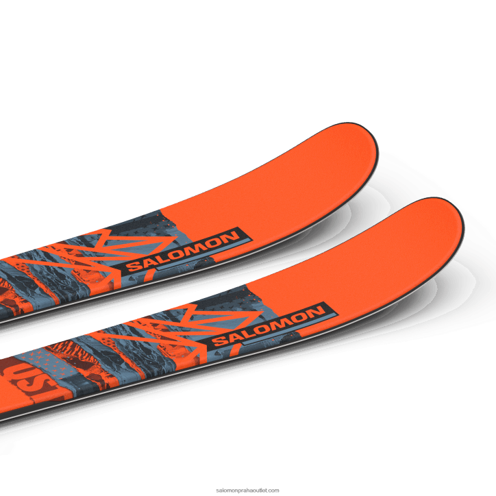 Salomon plamen/copen modrá/černá junior - dětský freestyle lyžařský balíček - qst spark m (a l6) 28B61365