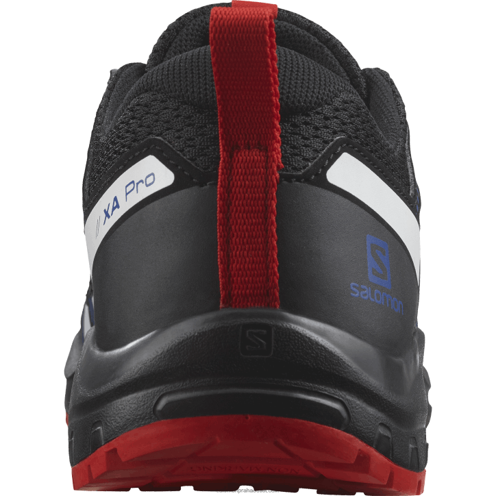 Salomon černá/lapis modrá/ohnivá červená juniorské - dětské boty - xa pro v8 28B61356