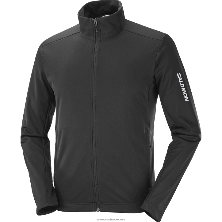 Salomon Tmavě černá pánská větrovka - goretex infinium windstopper 28B6733