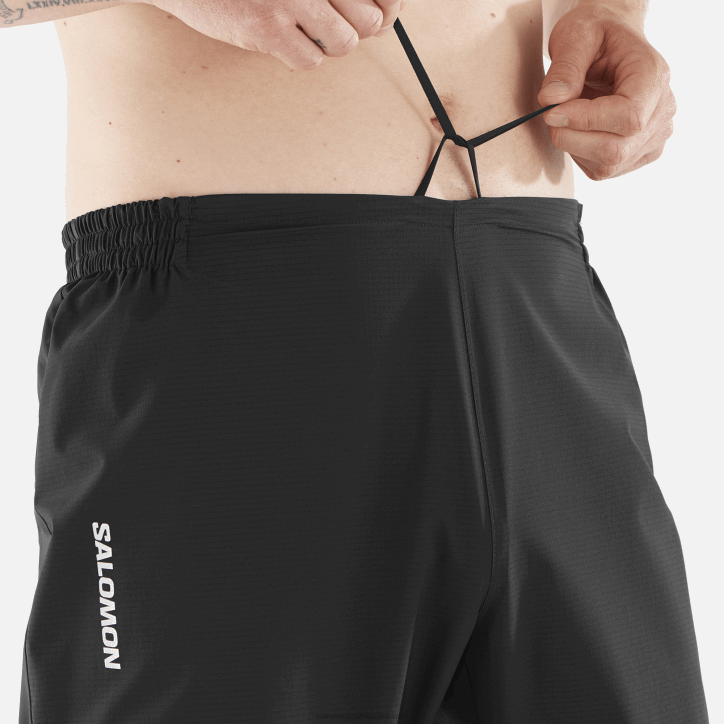Salomon Tmavě černá pánské kalhoty - bonatti trail 28B6251