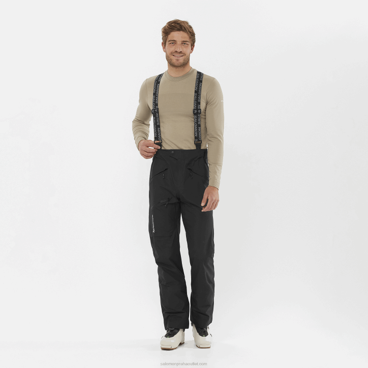 Salomon Tmavě černá pánské kalhoty - mtn goretex 28B6256