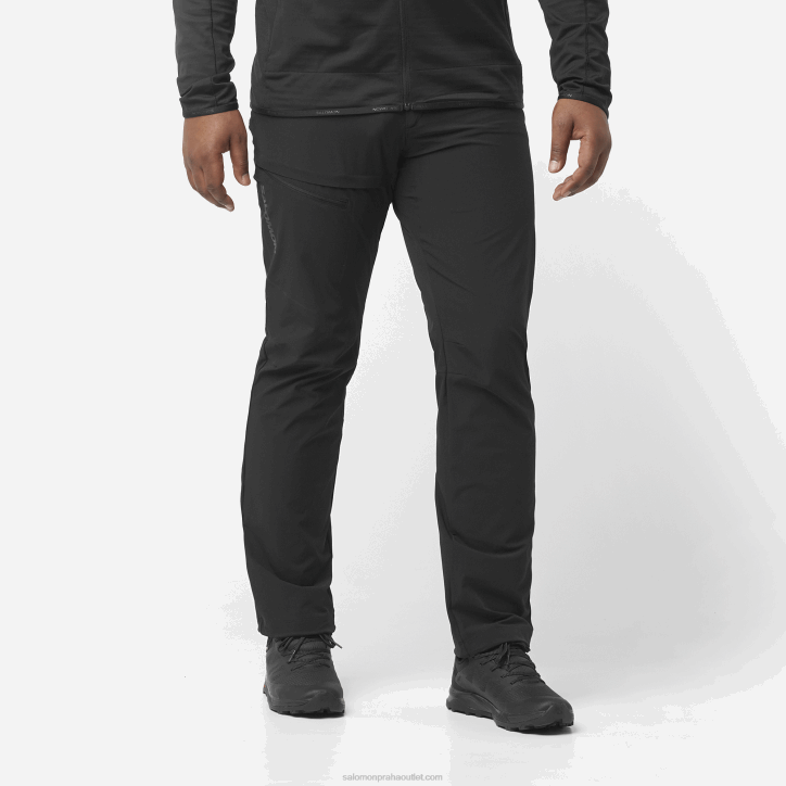 Salomon Tmavě černá pánské kalhoty - wayfarer 28B61201