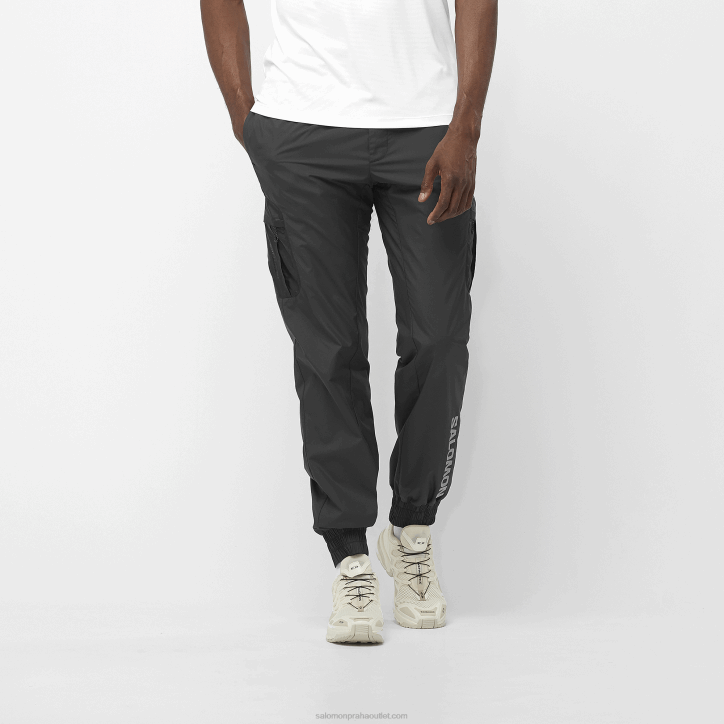 Salomon sytě černá/bílá pánské kalhoty - equipe 28B6247