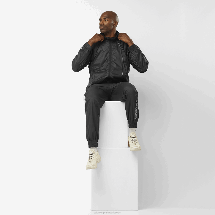 Salomon sytě černá/bílá pánské kalhoty - equipe 28B6247