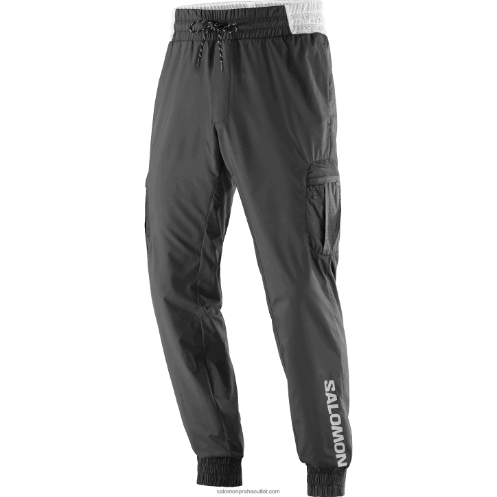 Salomon sytě černá/bílá pánské kalhoty - equipe 28B6247