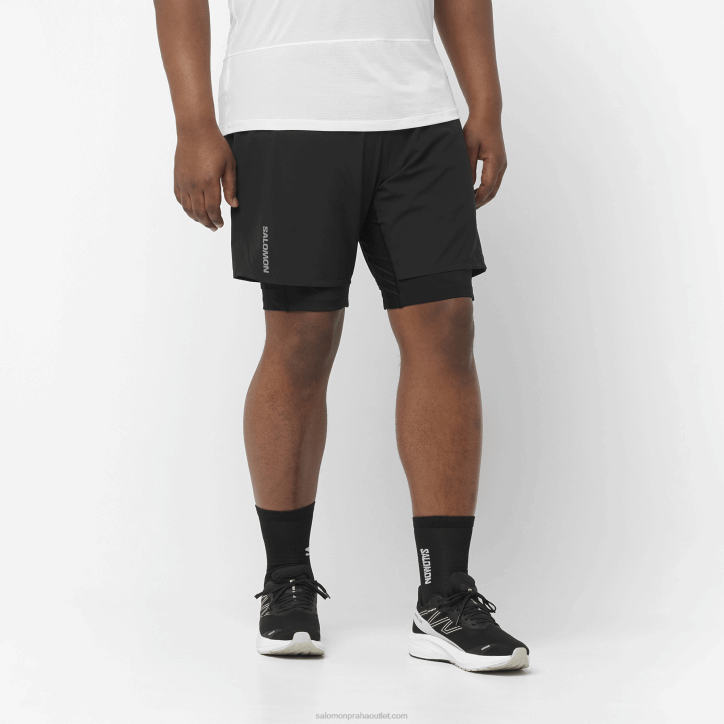 Salomon Černá pánské šortky - cross twinskin 28B6300