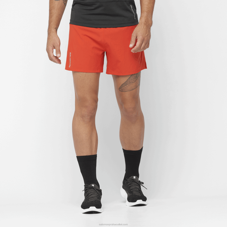 Salomon ohnivě červená pánské šortky - cross 5 28B6275
