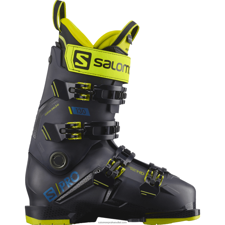 Salomon noční obloha/bezpečnostní žlutá/středověká modrá pánské boty na sjezdovku - s/pro 130 28B61217