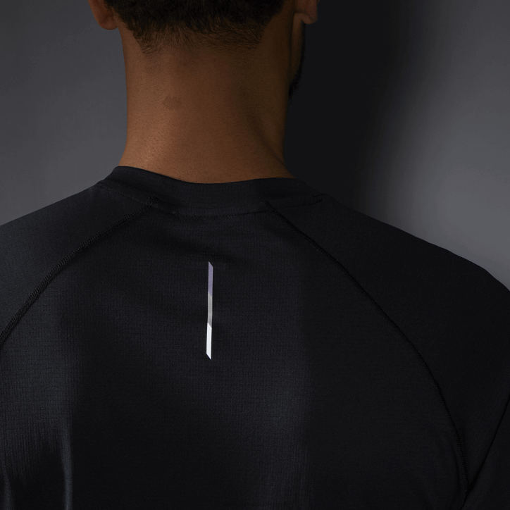 Salomon Tmavě černá pánské tričko s dlouhým rukávem - cross run 28B6539