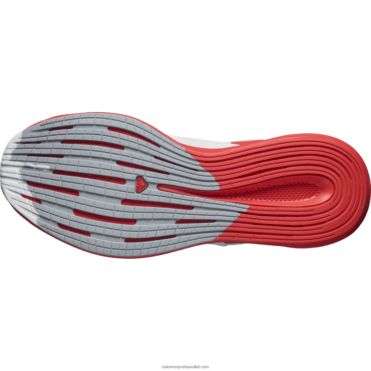 Salomon bílá/mákově červená/žhavě oranžová pánské běžecké boty - spectur 28B61075