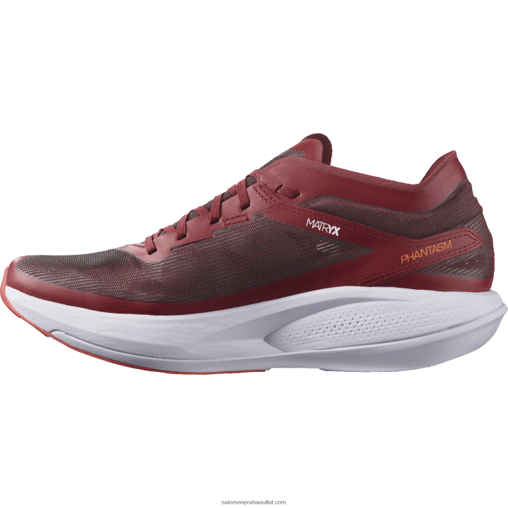 Salomon cyklistická červená/fialová vřes/zářivá oranžová pánské běžecké boty - fantasma 28B61072