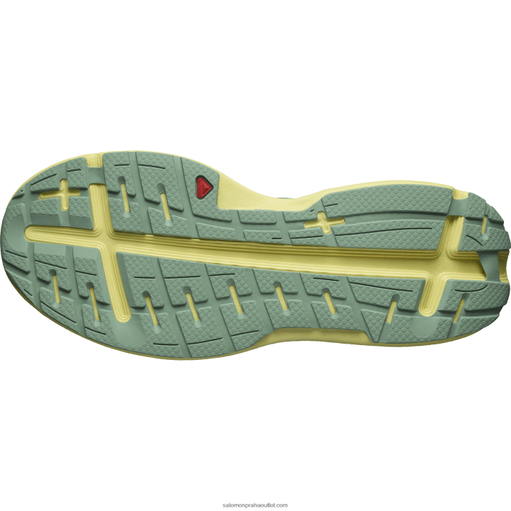 Salomon žula zelená/žlutá duhovka/bílá pánská běžecká obuv - aero klouzačka 28B61062