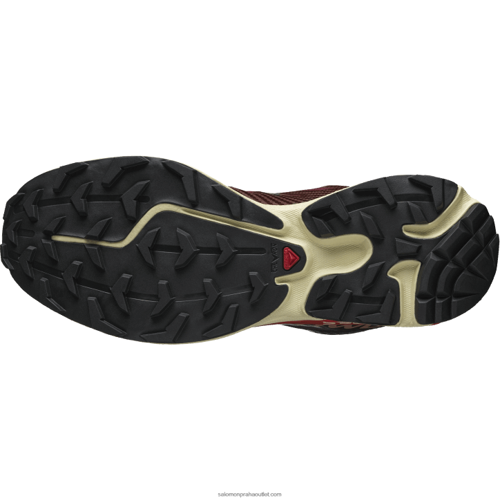 Salomon hořká čokoláda/mokka pěna/ohnivá červená pánské sportovní boty - xt-4 28B6219