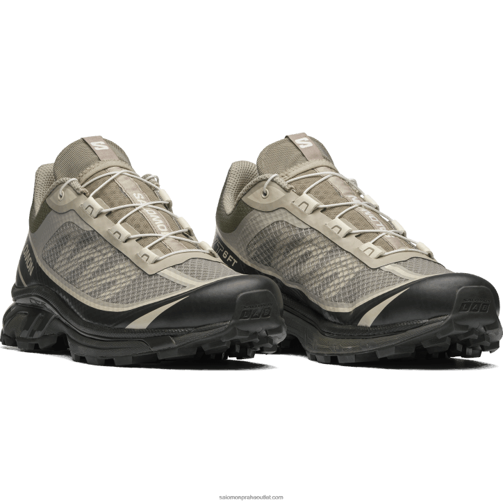 Salomon ročník khaki/rašelinového/vanilkového ledu pánské sportovní boty - xt-6 ft 28B692