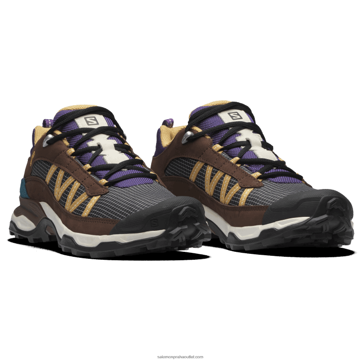 Salomon vanilková zmrzlina/čokoládový fondant/podzimní list pánská sportovní obuv - úkrytová nízká kůže 28B6174