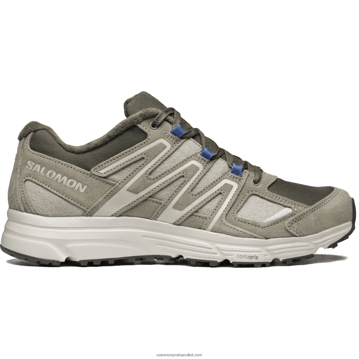 Salomon vintage khaki/peří šedá/major hnědá pánské sportovní boty - zimní dobrodružství xmn-4 28B6132