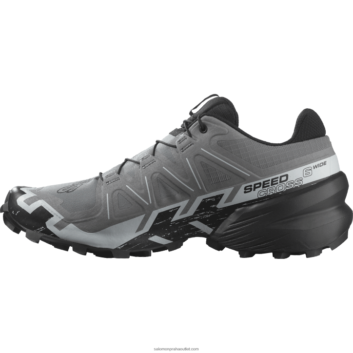 Salomon tichý odstín/černá/perleťově modrá pánské trailové běžecké boty - speedcross 6 wide 28B61470