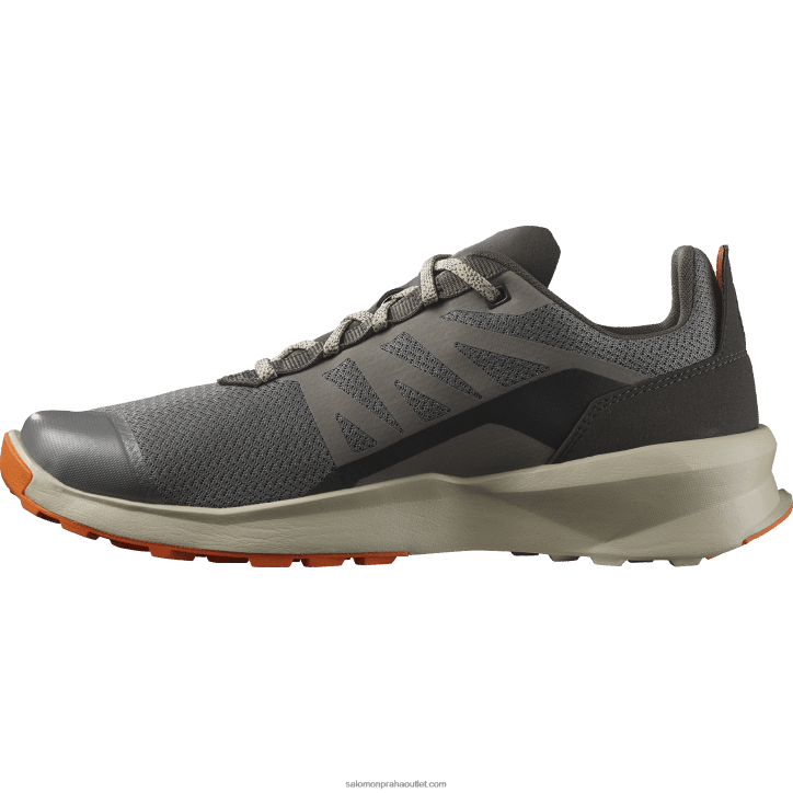 Salomon cínový/peří šedý/šarlatový ibis pánská turistická obuv - hlídka 28B648