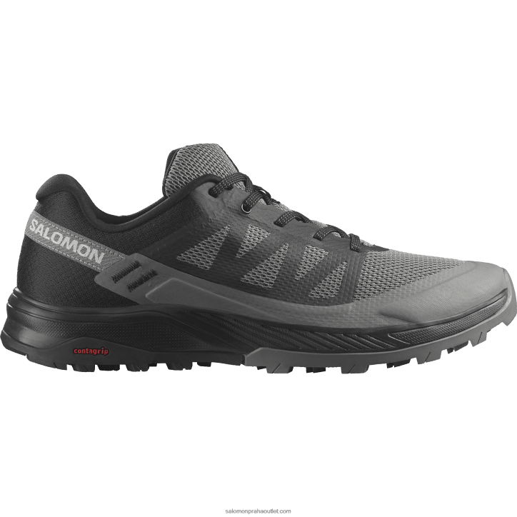 Salomon černá/cínová pánská turistická obuv - outrise 28B622