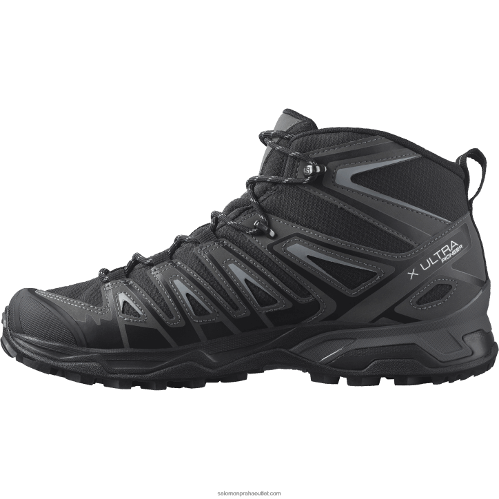 Salomon černá/magnet/pomník pánské turistické boty - x ultra pioneer mid clima voděodolné 28B640