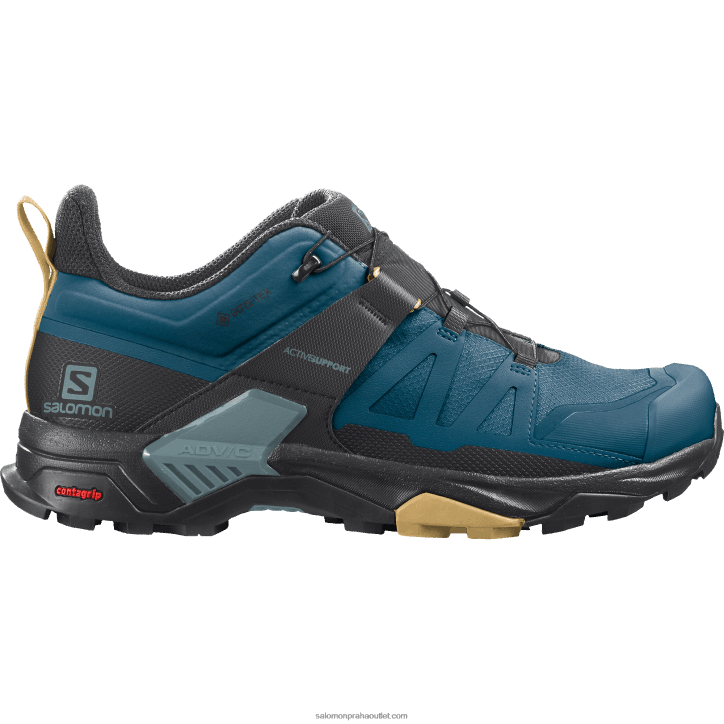 Salomon legie modrá/černá/pád list pánská turistická obuv - x ultra 4 goretex 28B617