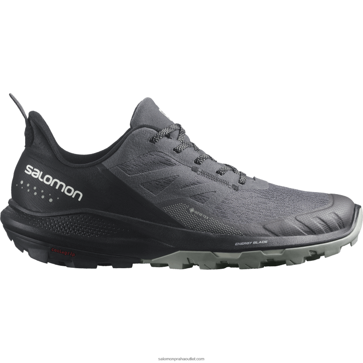 Salomon magnet/černý/kované železo pánská turistická obuv - outpulse goretex 28B644