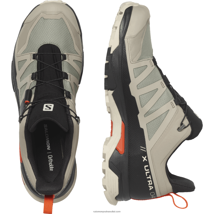 Salomon ročník khaki/černé/třešňové rajče pánská turistická obuv - x ultra 4 goretex 28B618