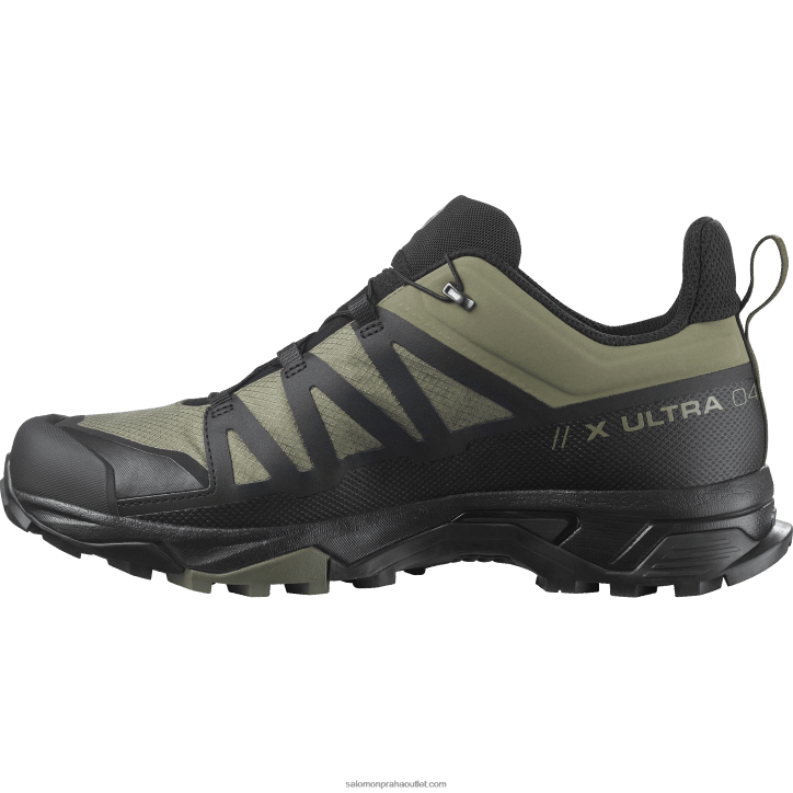 Salomon sytě lišejník zelená/černá/olivová noc pánská turistická obuv - x ultra 4 goretex 28B616