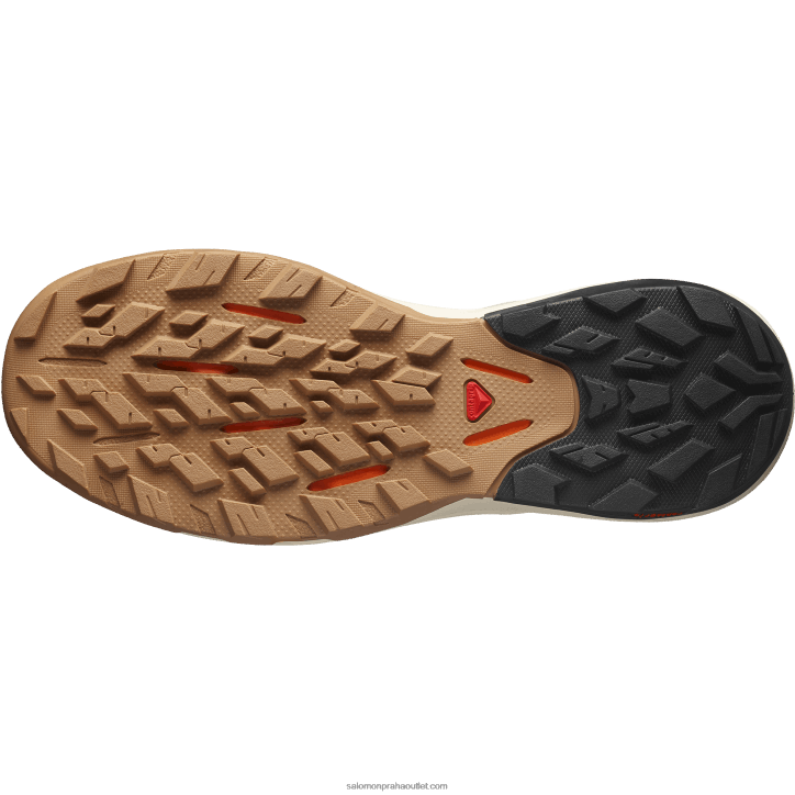 Salomon tepané železo/bělený písek/zářivá oranžová pánská turistická obuv - outpulse 28B629