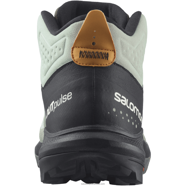 Salomon tepané železo/černá/zářivá oranžová pánské turistické boty - outpulse mid gore-tex 28B631