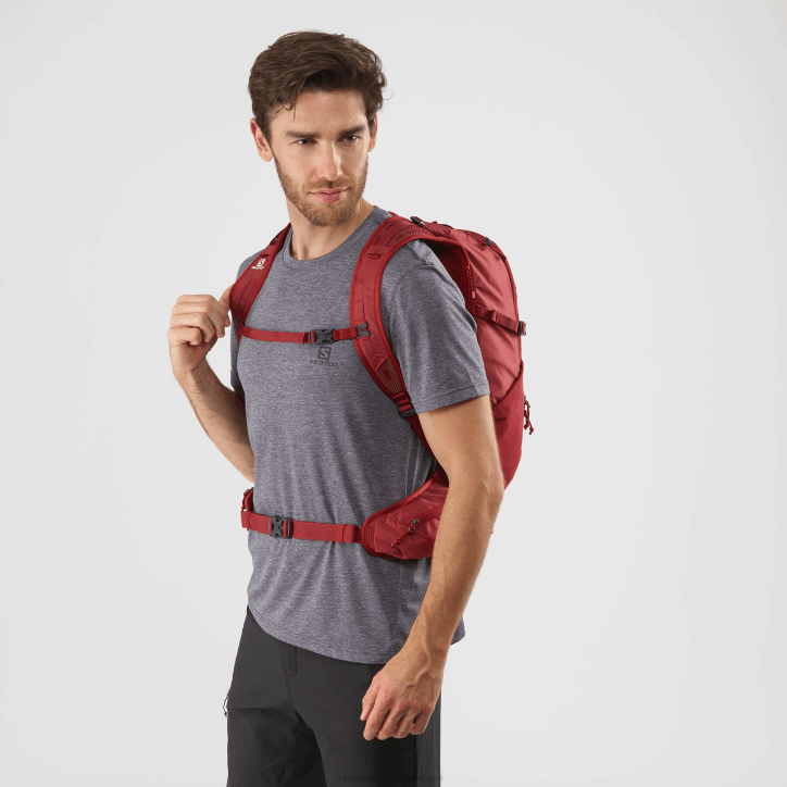 Salomon chilli paprička/červená jiřina/eben pánská každodenní taška - průkopník 30 28B6367