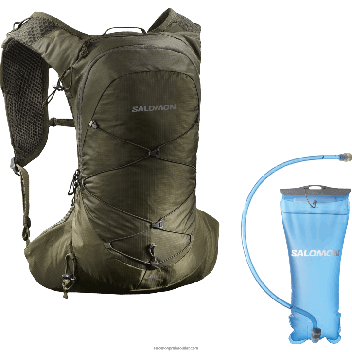 Salomon olivová noc/martini oliva pánská turistická taška - xt 10 měchýř 28B6360