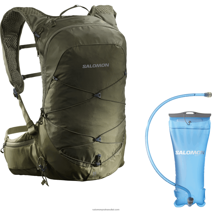 Salomon olivová noc/martini oliva pánská turistická taška - xt 15 měchýř 28B6378