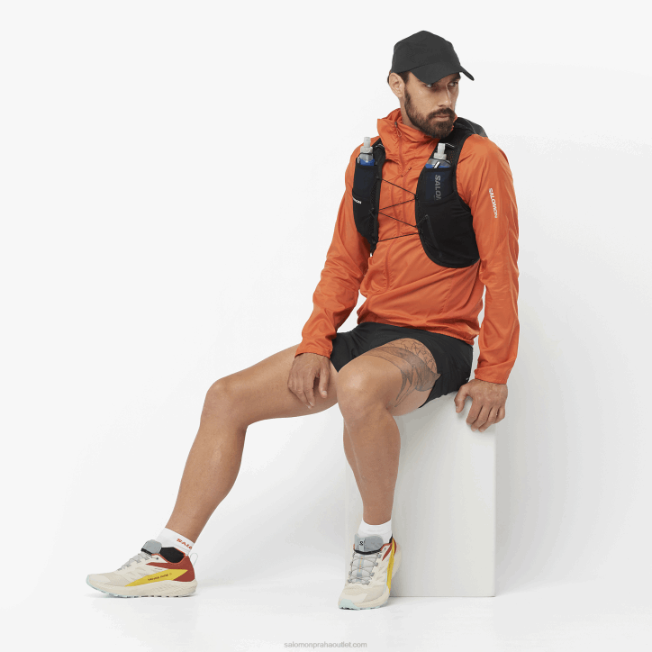 Salomon Černá pánská běžecká vesta s baňkami v ceně - aktivní kůže 8 28B6325