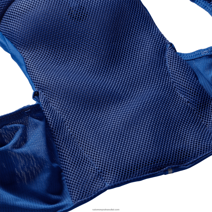 Salomon námořní modrá/ebenová/bílá pánská běžecká vesta s baňkami v ceně - adv skin 5 28B6318