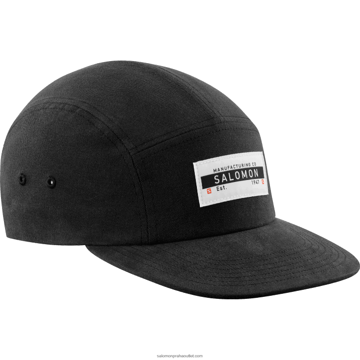 Salomon Černá pánská čepice - pětipanelová 28B6450