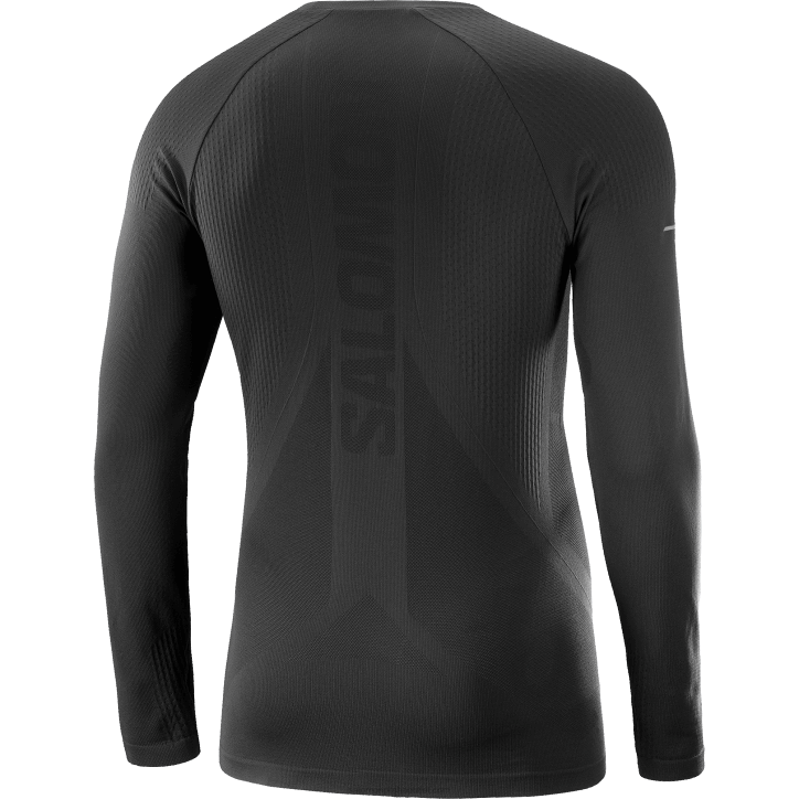 Salomon Tmavě černá pánské tričko s dlouhým rukávem - sense aero bezešvé 28B6230