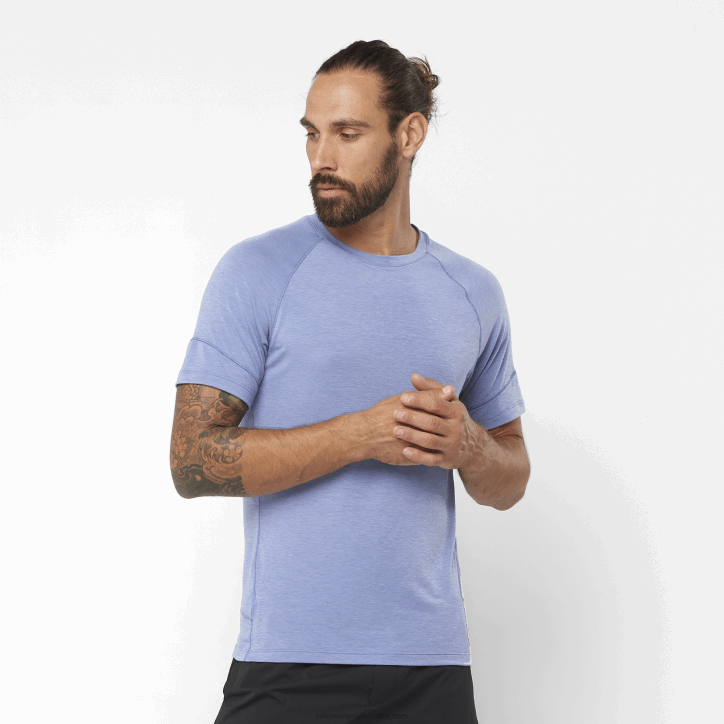 Salomon anglické panství/vřes pánské tričko s krátkým rukávem - runlife 28B61198