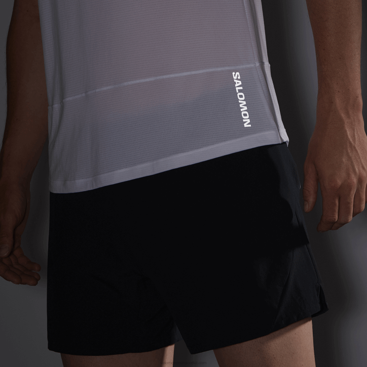 Salomon bílý pánský tank - cross run 28B6228