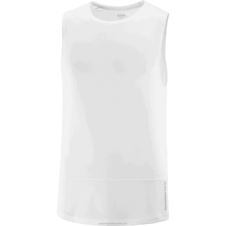 Salomon bílý pánský tank - cross run 28B6228