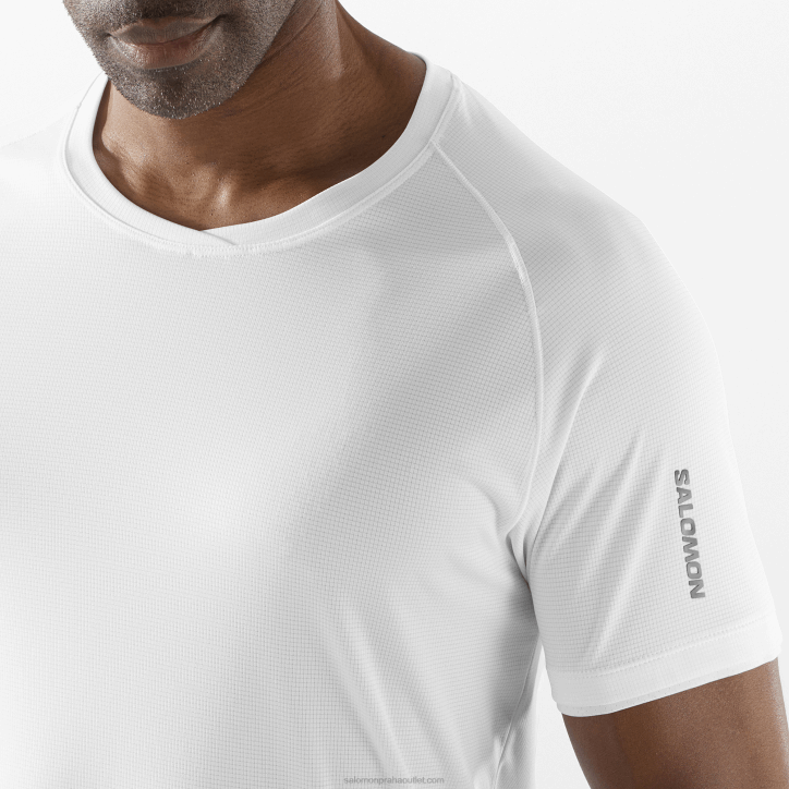 Salomon bílý pánské tričko s krátkým rukávem - logo equipe 28B61196
