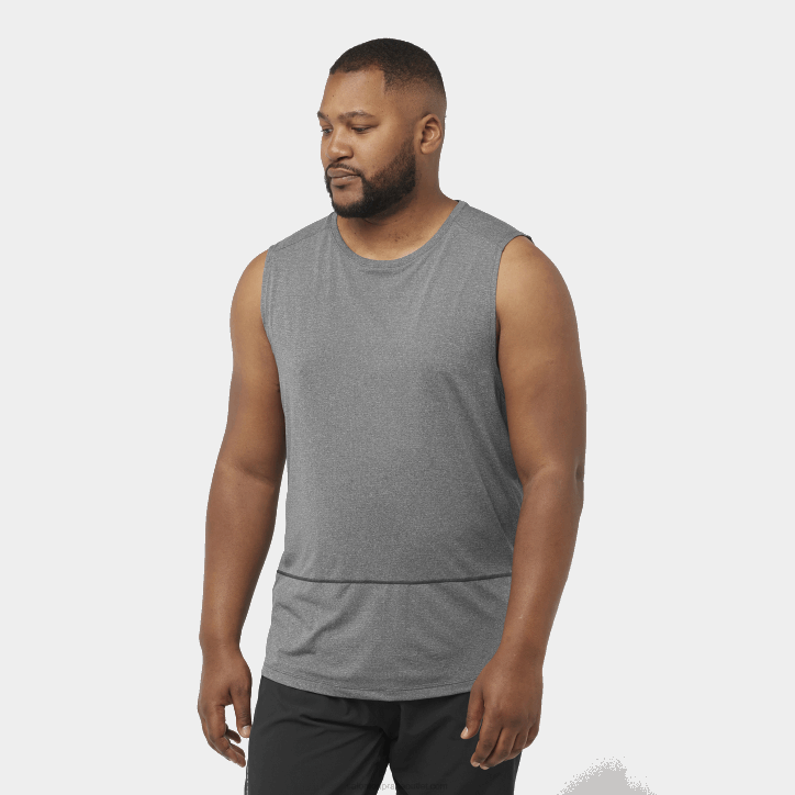 Salomon sytě černá/vřes pánský tank - cross run 28B6229