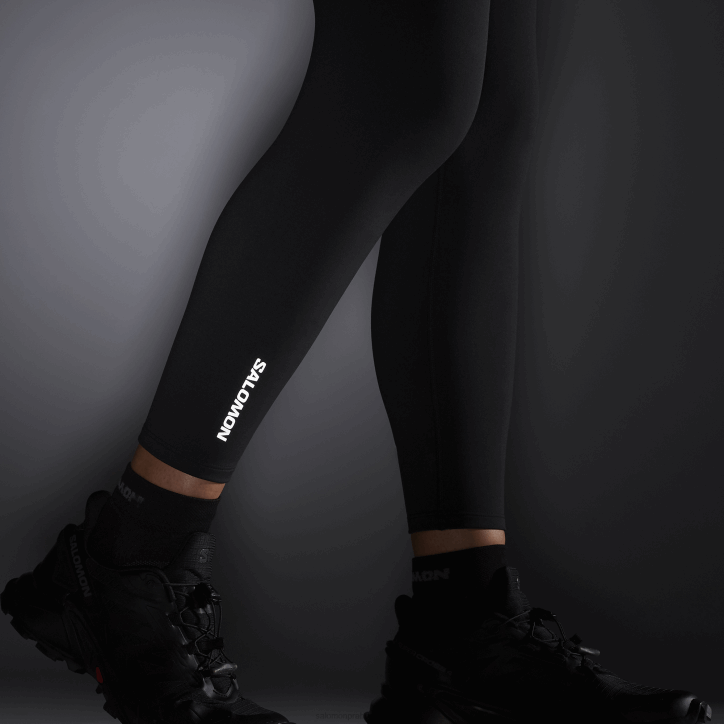 Salomon Tmavě černá dámské punčochové kalhoty - cross multi 23 28B61166