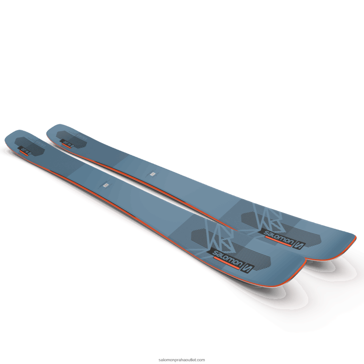 Salomon copen modrá/plamen/černá dámské all-mountain lyže - qst 98 28B61014