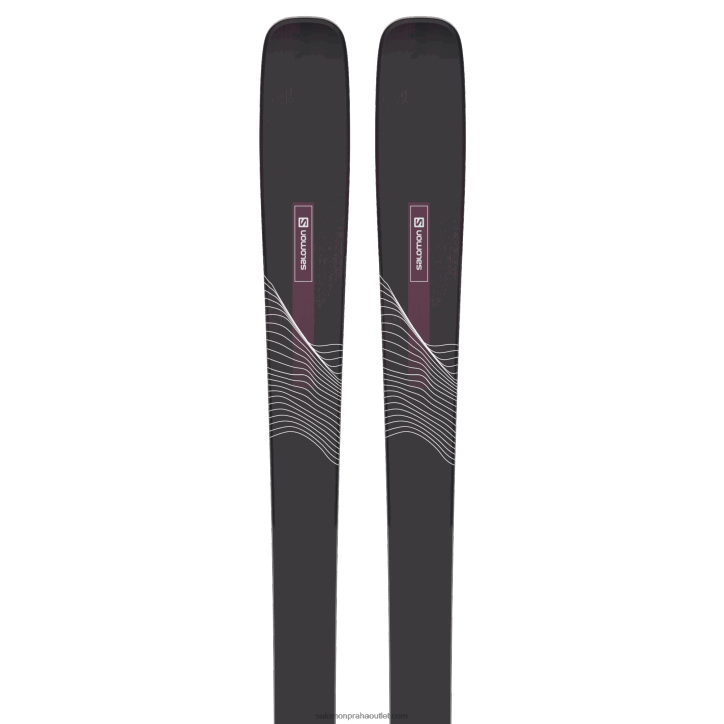 Salomon černá/bordeau dámské allmountain lyže - postoj 84 28B61003