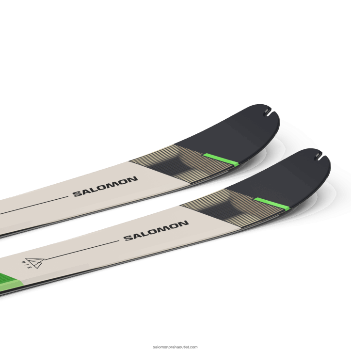 Salomon pastelově neonově zelená 1/deštivý den/černá dámské turistické lyže - mtn 86 pro 28B61010