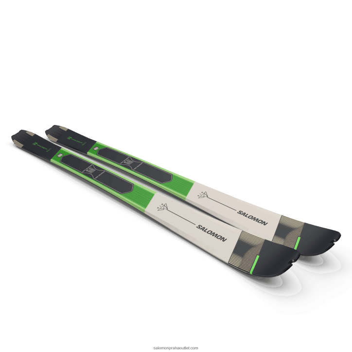 Salomon pastelově neonově zelená 1/deštivý den/černá dámské turistické lyže - mtn 86 pro 28B61010
