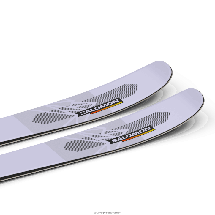 Salomon večerní opar/kyselá zeleň/plamen dámské all-mountain lyže - qst 106 28B61001